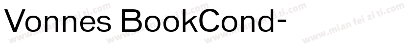 Vonnes BookCond字体转换